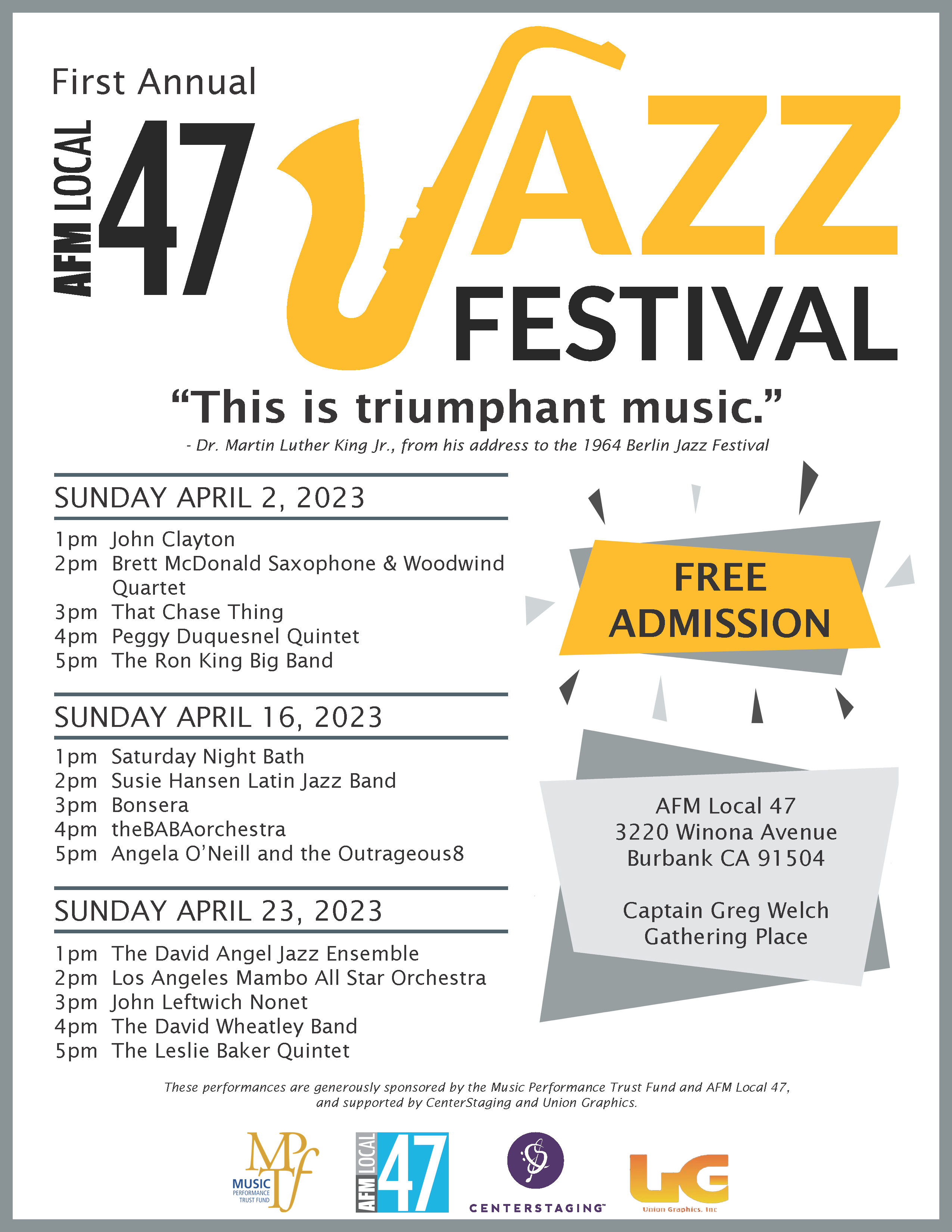 AFM Local 47 Jazz Festival